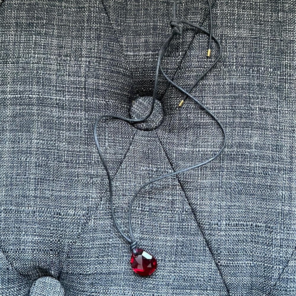 Gorgeous red gem necklace